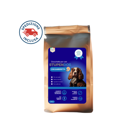 Crocchette 3 kg Gamberetto StupenDog