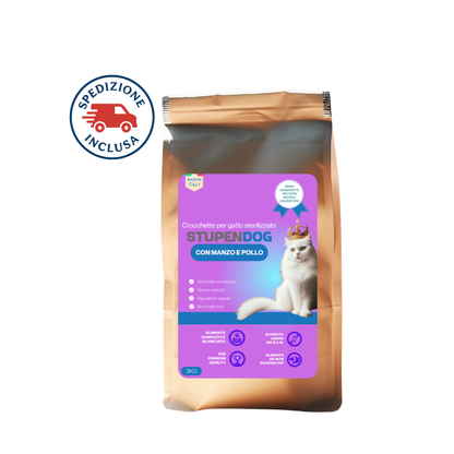 Croccantini 3kg Gatti Sterilizzati  StupenCat