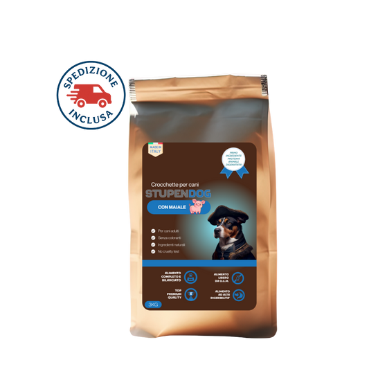 Crocchette 3kg  Premium Maiale StupenDog
