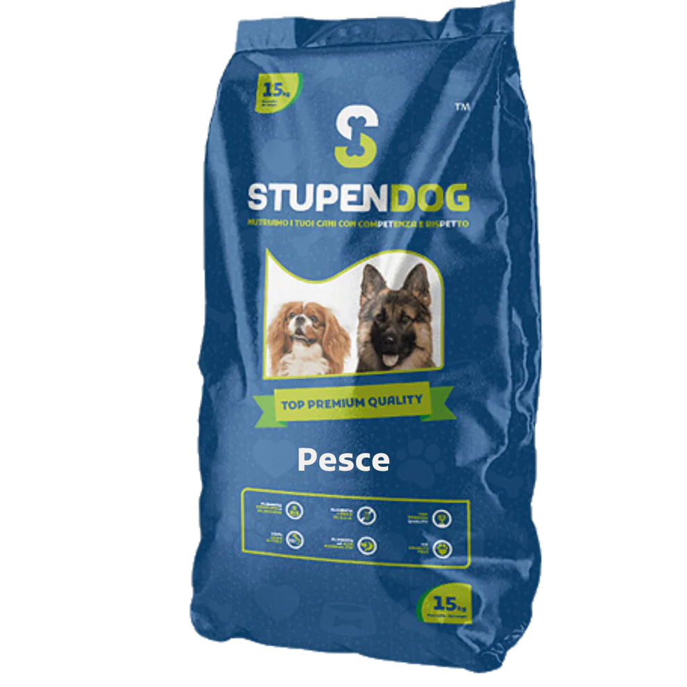 Bipack Crocchette Mantenimento Pesce 15kg StupenDog