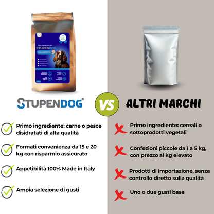 Crocchette 3 kg Gamberetto StupenDog