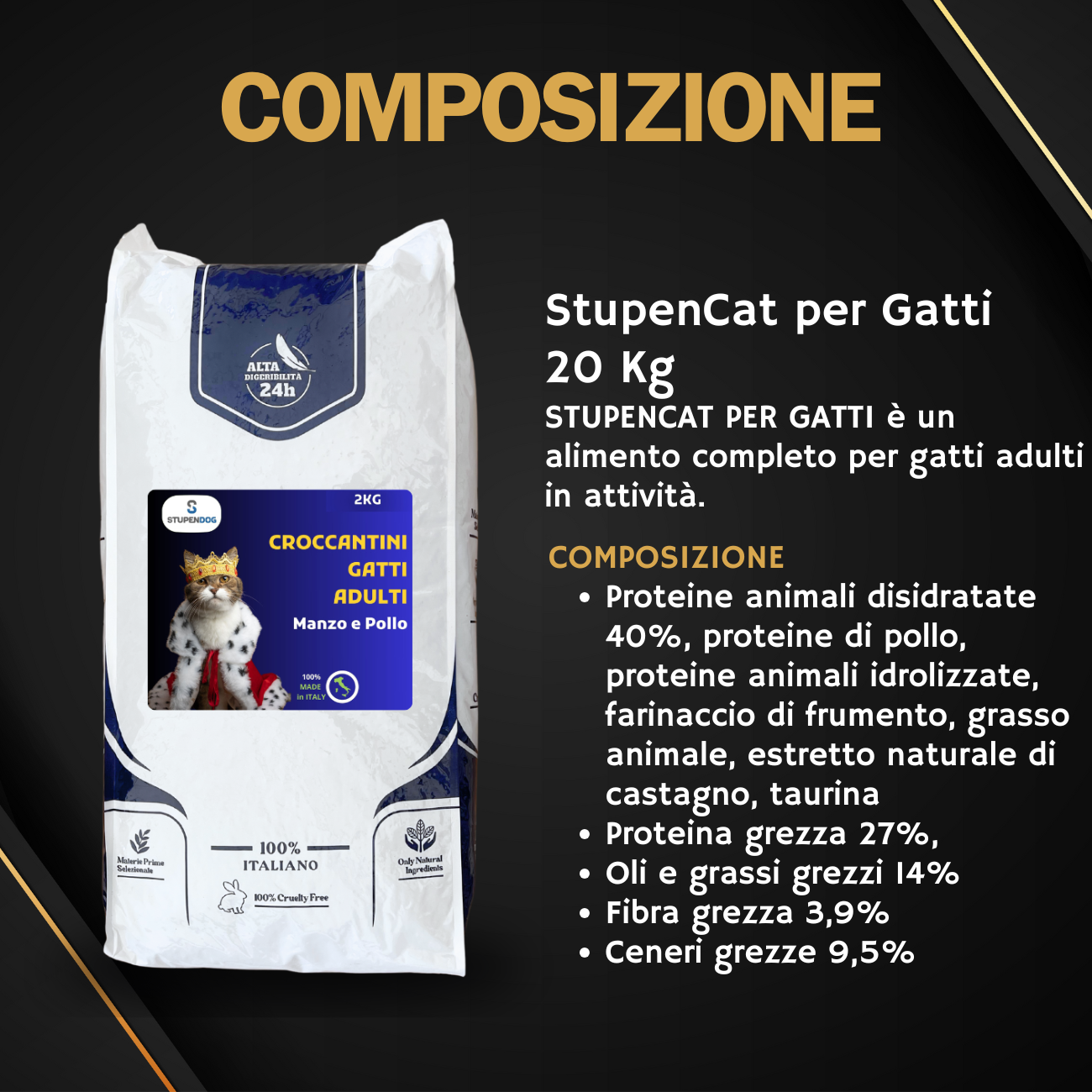 Bipack Croccantini Gatti 20kg StupenCat