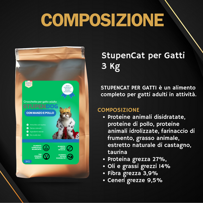 Croccantini 3kg Gatti StupenCat