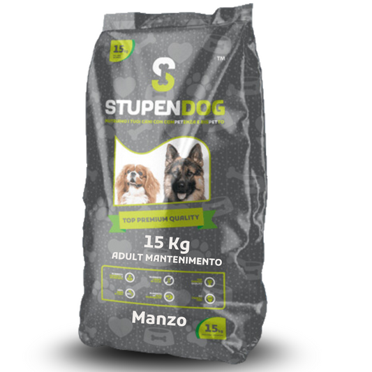 Bipack Crocchette Manzo 15kg StupenDog