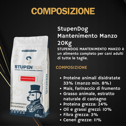 Crocchette Mantenimento Manzo 20kg StupenDog