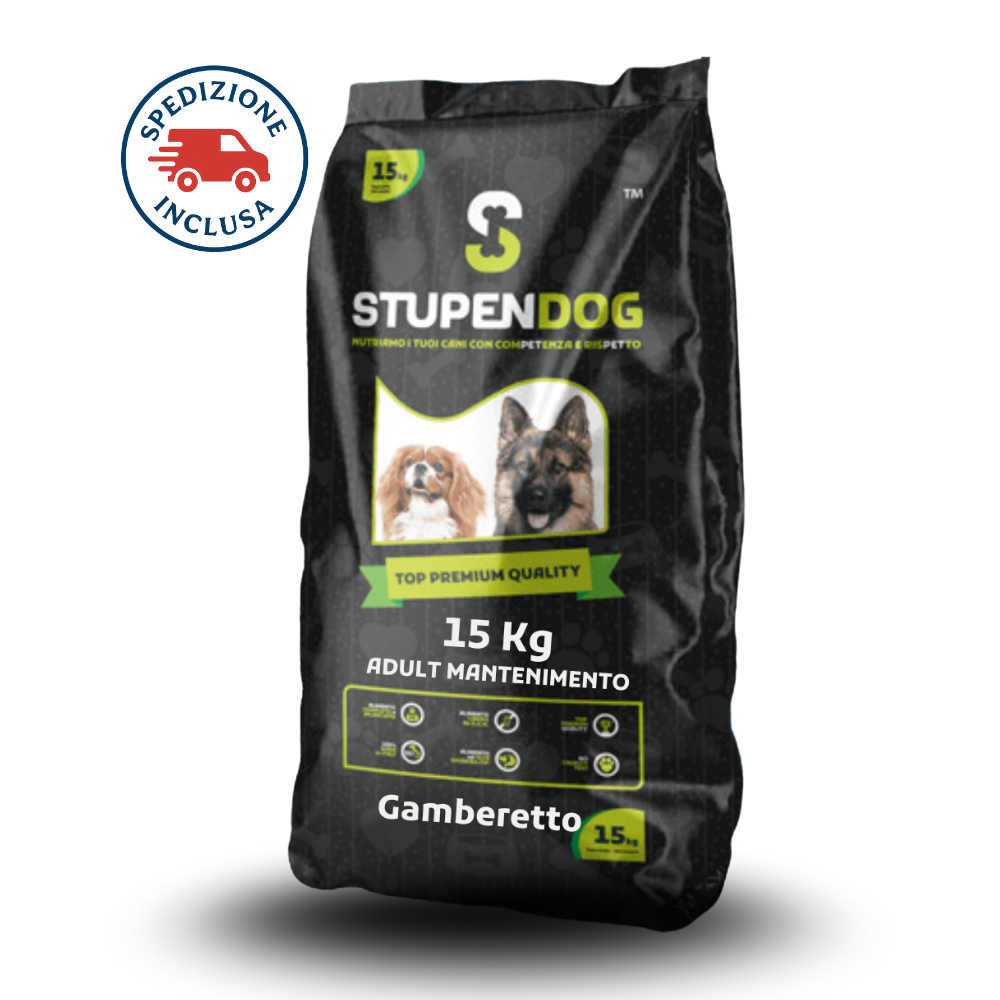 Crocchette Gamberetto 15 kg StupenDog
