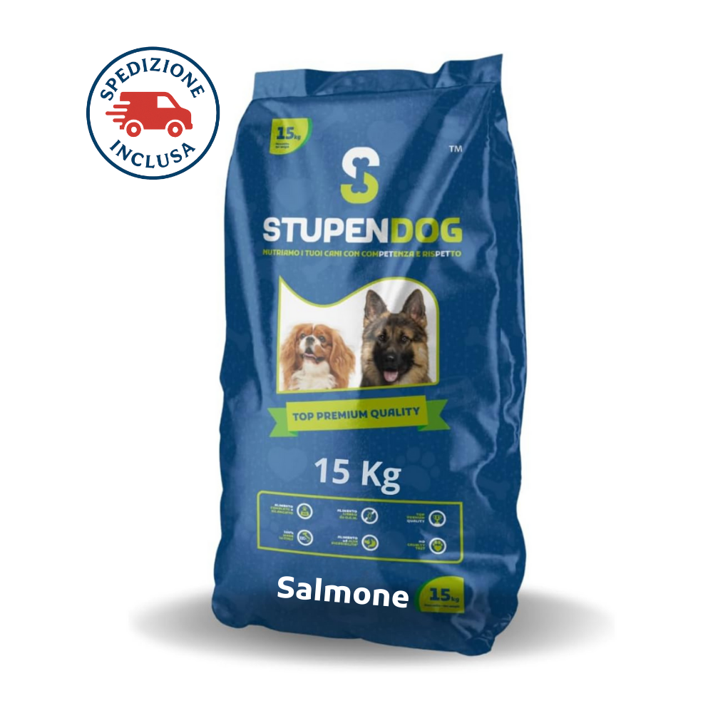 Crocchette Salmone 15 kg StupenDog