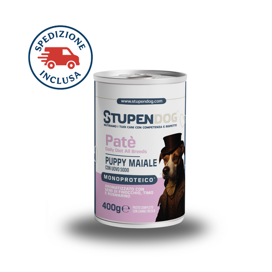 Patè Monoproteico Stupendog Cucciolo Maiale 12pz