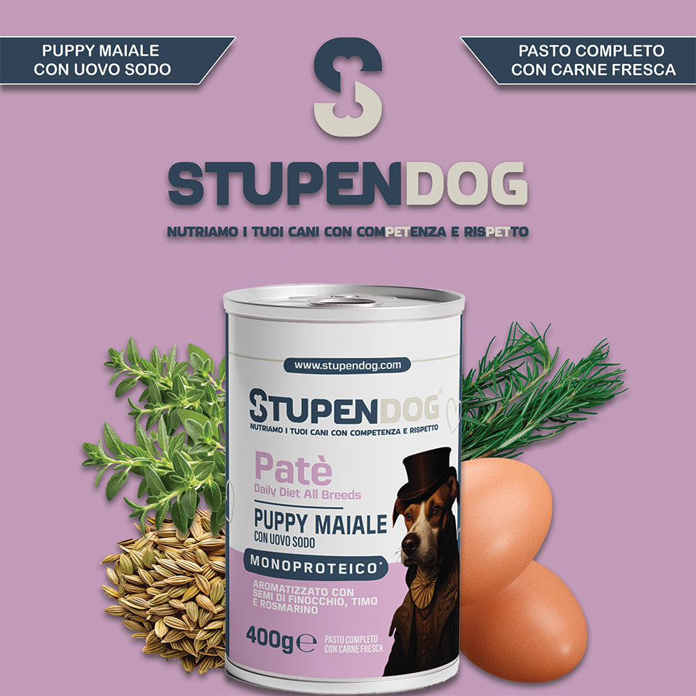 Patè Monoproteico Stupendog Cucciolo Maiale 12pz