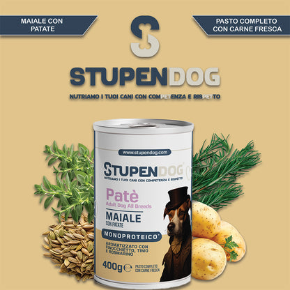 Patè Monoproteico Stupendog Maiale con Patate 12pz
