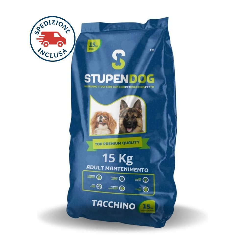Crocchette Tacchino 15kg StupenDog